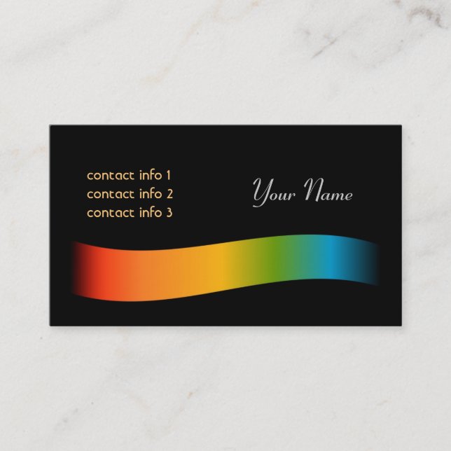 Colour Spectrum Business Cards (Front)