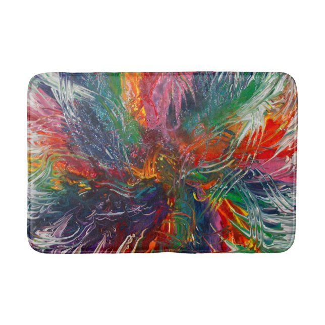 Colour Spectrum Pinwheel Bath Mat (Front)