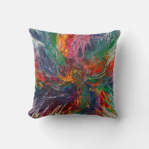 Colour Spectrum Pinwheel Cushion