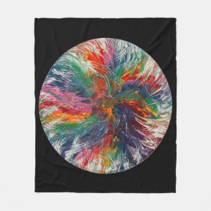 Colour Spectrum Pinwheel Fleece Blanket