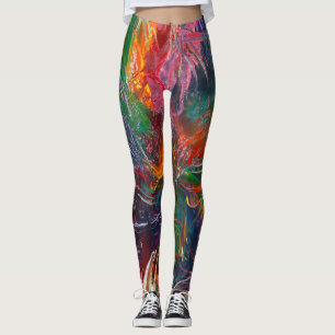 Colour Spectrum Pinwheel Leggings