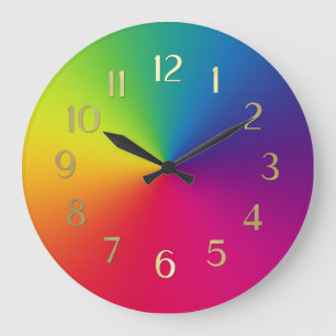 Colour Spectrum Watch Large Clock