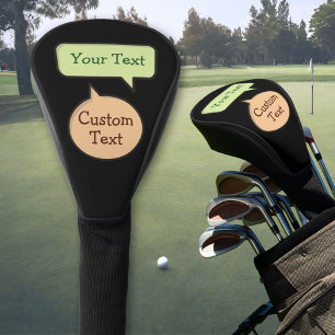 Colour Speech Bubbles Golf Head Cover