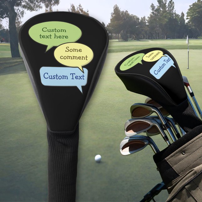 Colour Speech Bubbles Golf Head Cover (Creator Uploaded)