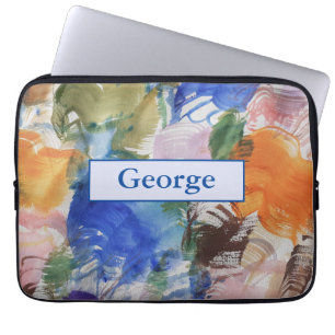 Colour Splash Abstract Art Laptop Sleeve