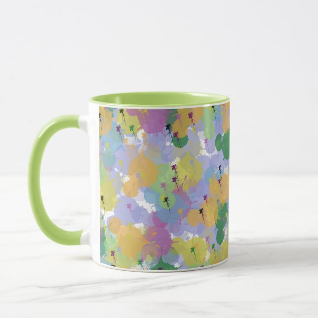  Colour Splash Abstract Mug – Vibrant Artistic Cof (Left)