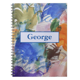 Colour Splash Abstract Spiral Notebook
