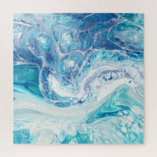 Colour Splash: Acrylic Abstract Background Jigsaw Puzzle