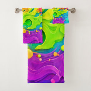 Colour Splash Backdrop Bath Towel Set