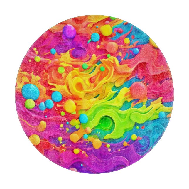  Colour Splash Backdrop Cutting Board (Front)