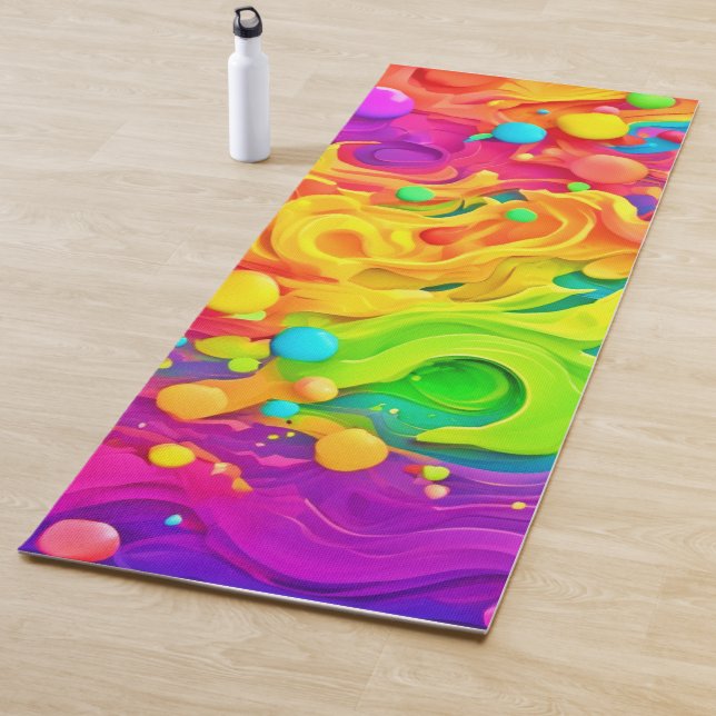  Colour Splash Backdrop Yoga Mat (In Situ)