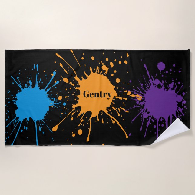 Colour Splash Beach Towel (Front)