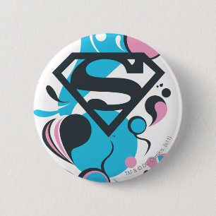 Colour Splash Blue 6 Cm Round Badge