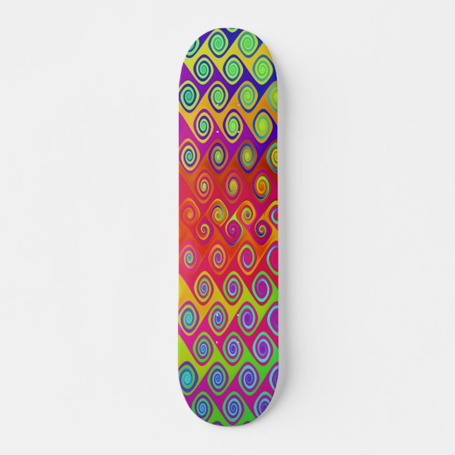 Colour Splash Bright Skateboard (Front)