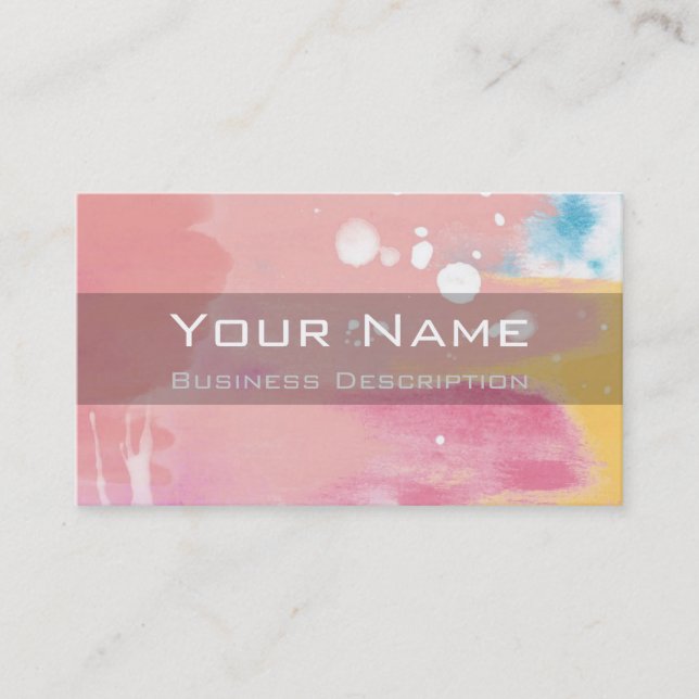 Colour splash Business Card (Front)