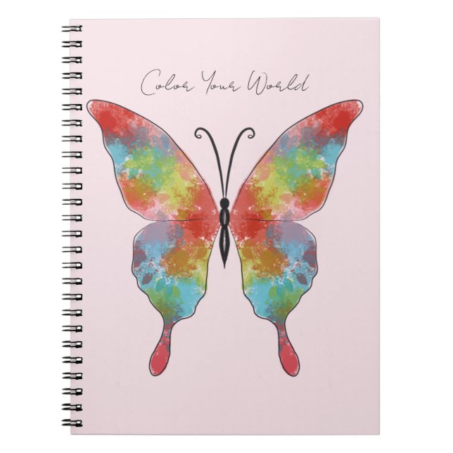 Colour Splash Butterfly Notebook (Front)