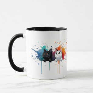Colour Splash Cats Mug