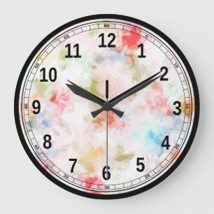 Colour Splash designer Large Clock