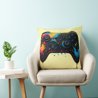 Colour Splash Game Controller Sticker  Cushion