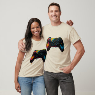 Colour Splash Game Controller Sticker  T-Shirt