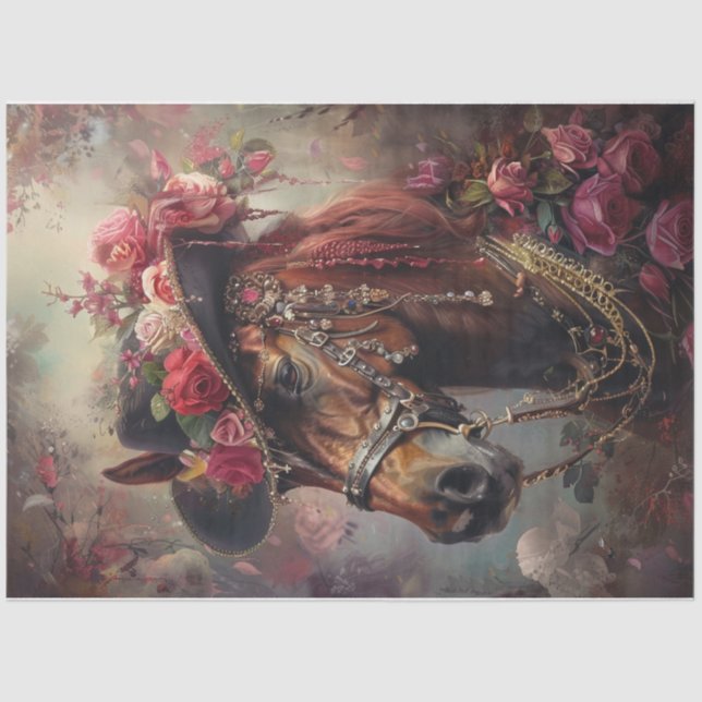 Colour splash horse 2 tissue paper (Front)