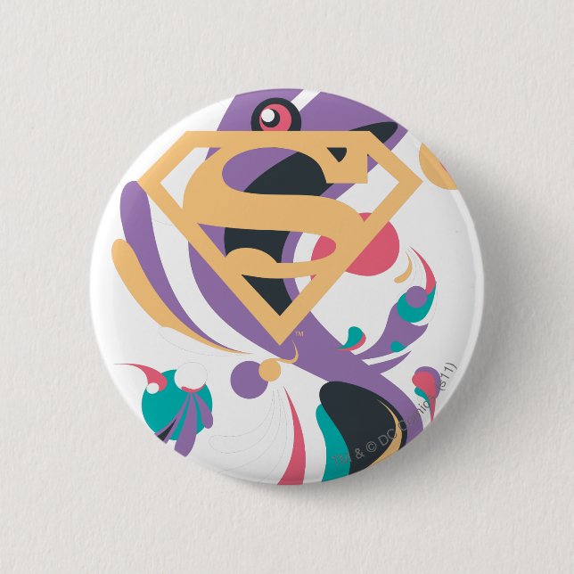 Colour Splash Orange 6 Cm Round Badge (Front)