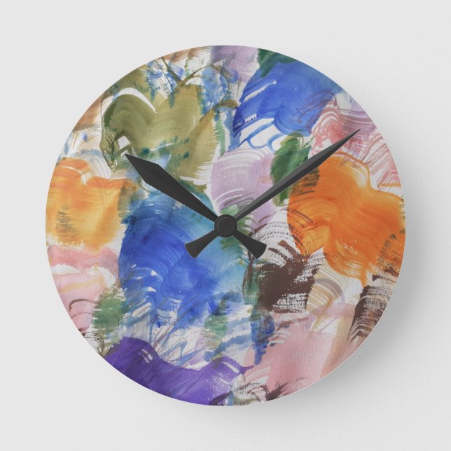Colour Splash Round Clock (Front)