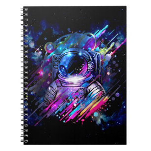 Colour Splash Starry Space Astronaut  Notebook