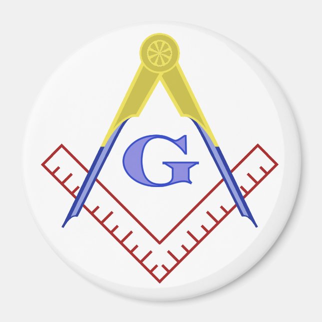 Colour Square and Compass Magnet (Front)