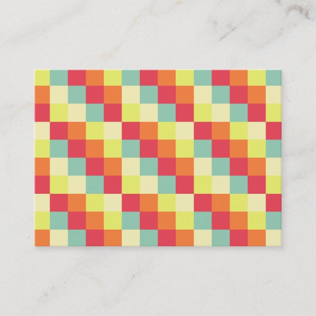 Colour Squares 010 Business Card (Front)