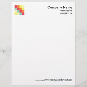 Colour Squares 010 Personalised Letterhead