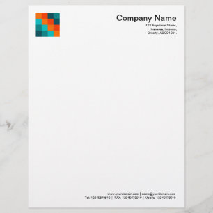 Colour Squares 01 Personalised Letterhead