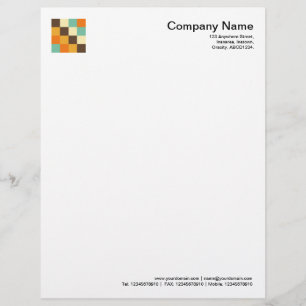 Colour Squares 05 Letterhead Template