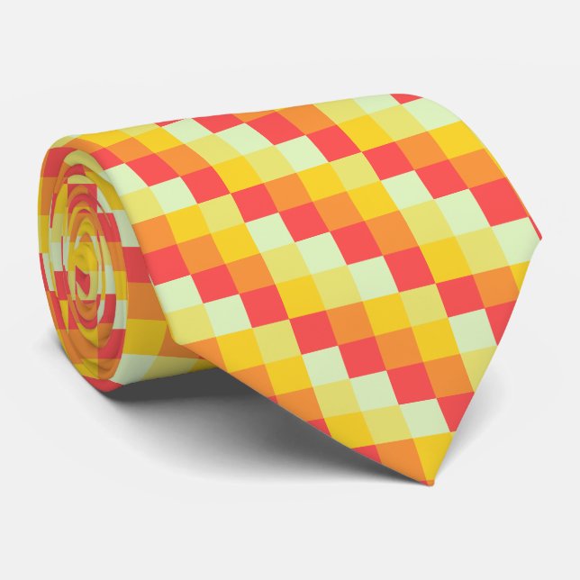 Colour Squares 07 Tie (Rolled)