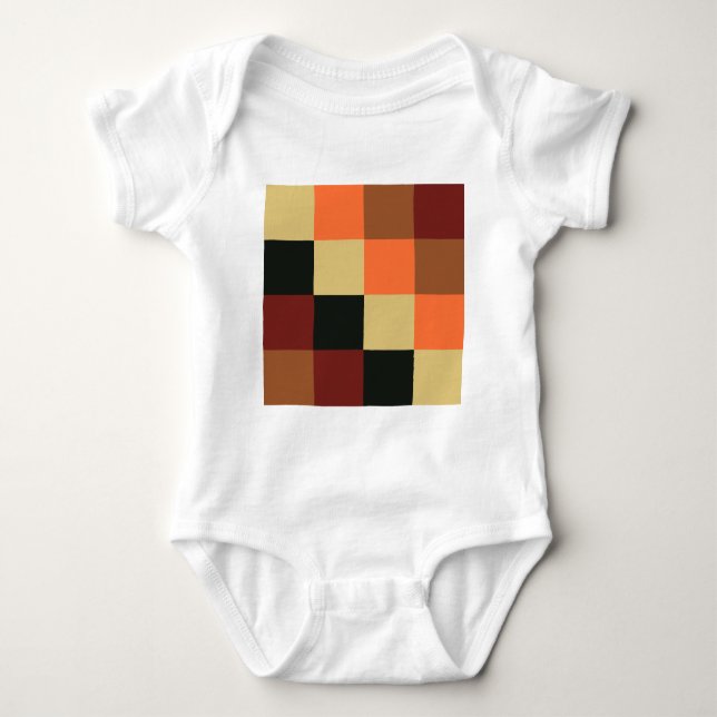 Colour Squares Baby Bodysuit (Front)
