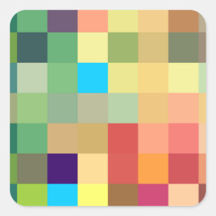 colour squares background abstract geometric patte square sticker