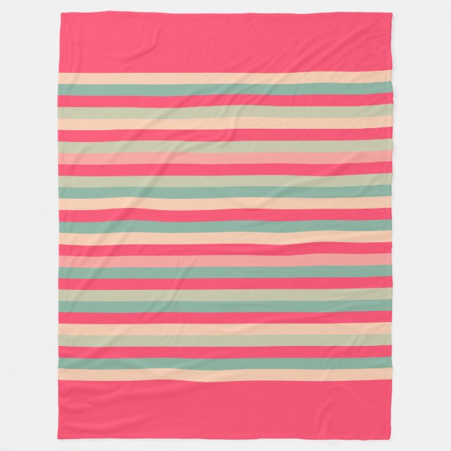 Colour Stiped 151214 Fleece Blanket (Front)
