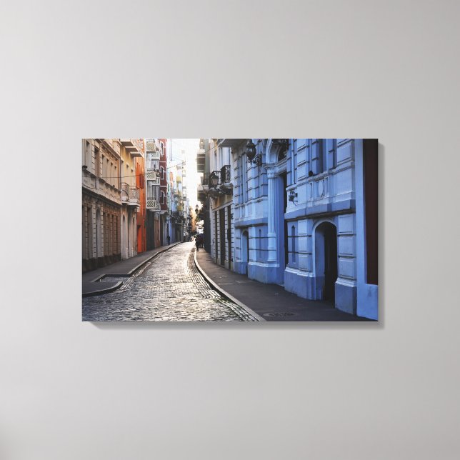 Colour Streets of Old San Juan Canvas Print (Front)