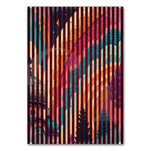 Colour Stripe Fantasy Table Card – Customisable