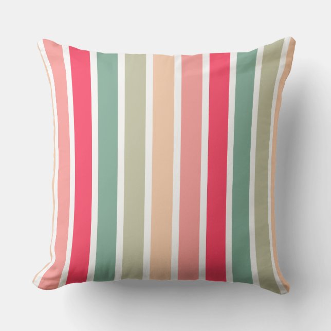 Colour Stripes 01 Cushion (Front)
