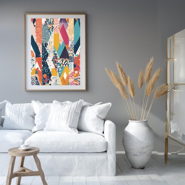 Colour Stripes All-Over Print Poster  (Color Stripes All-Over Print Poster)