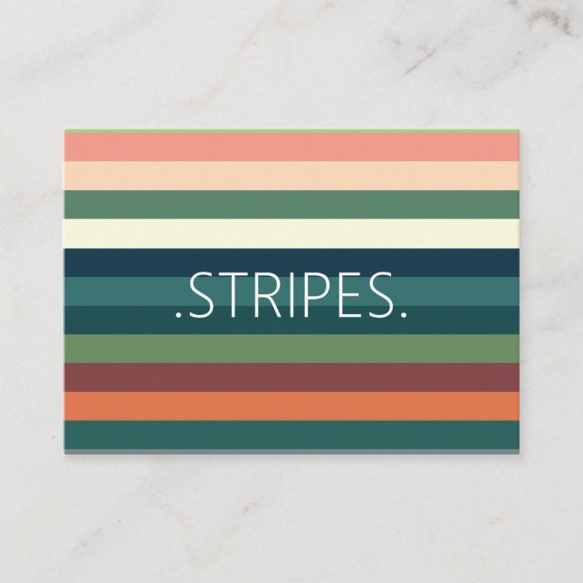 Colour Stripes Business Card (Front)