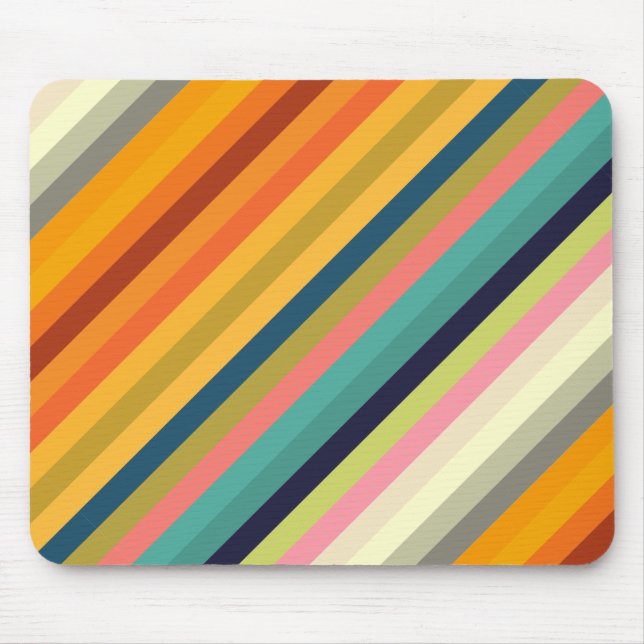 colour stripes colourful pastel 002 mouse pad (Front)