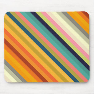 colour stripes colourful pastel 002 mouse pad