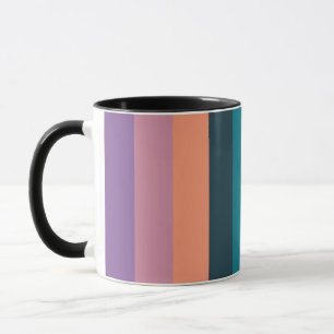 colour stripes colourful pastel mug
