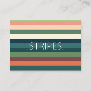 Colour Stripes Pattern Business Card