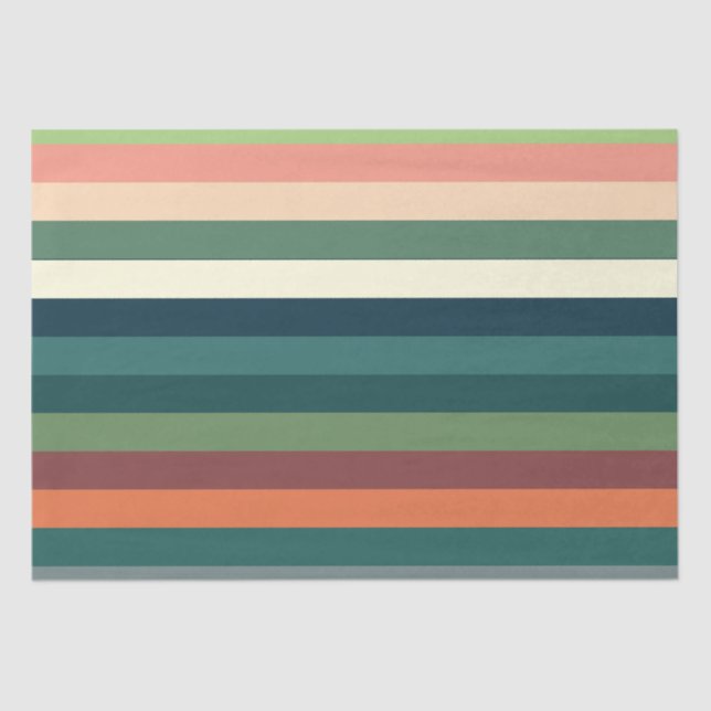 Colour Stripes  Tissue Paper (Front)