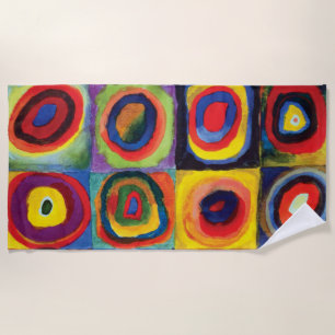 Colour Study by Wassily Kandinsky Beach Towel