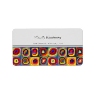 Colour Study by Wassily Kandinsky Label