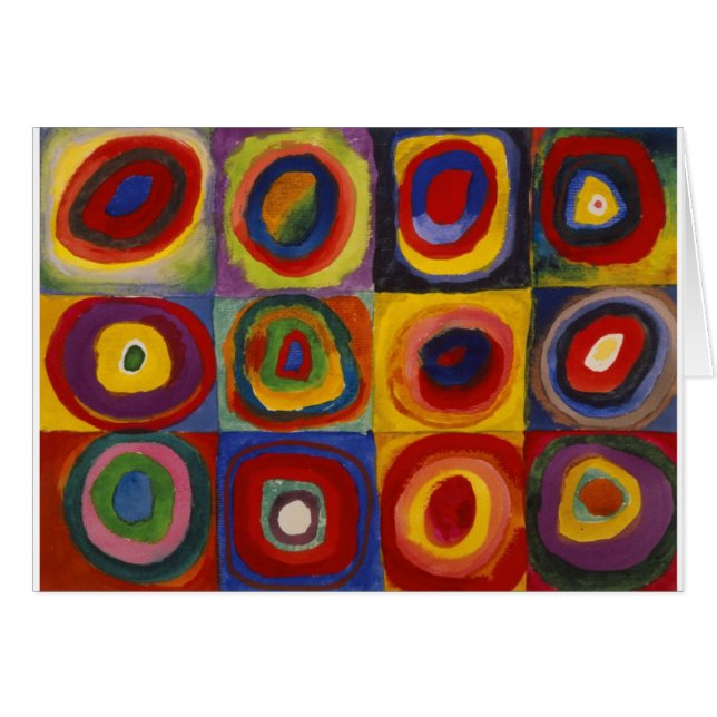 Colour Study of Squares Circles (Front Horizontal)